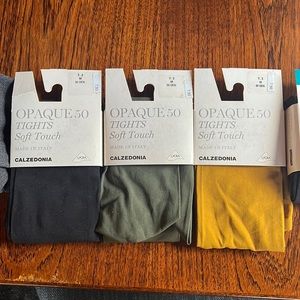 Calzedonia Opaque Tights, Size M, Lot of 7 Pairs, NWT